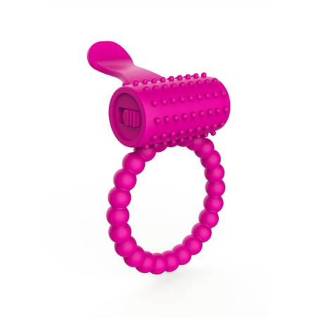 Votre grossiste Dreammy Toys, anneau pénien fuschia vibrant avec langue picots en dropshipping