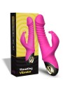 Vibromasseur Zing Rabbit avec va et vient et rotation, de couleur rose, rechargeable USB