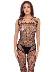 Bodystocking en résile noire de la marque Music Leg