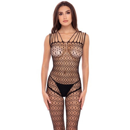 Bodystocking en résile noire de la marque Music Leg