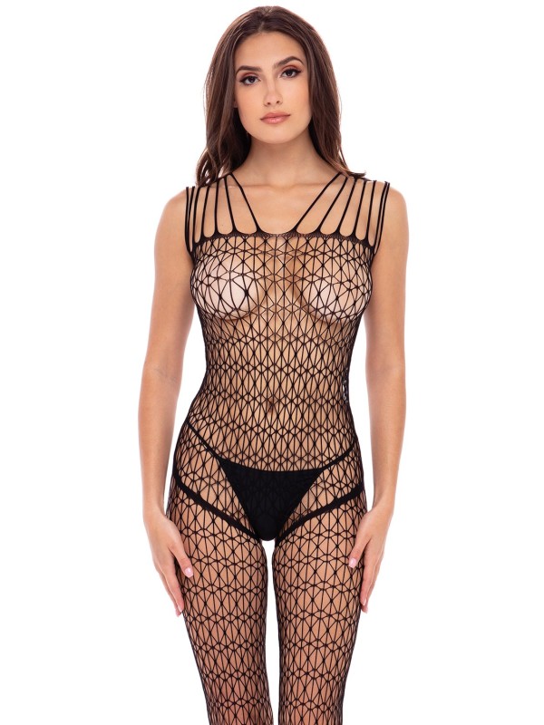 Bodystocking en résile noire de la marque Music Leg