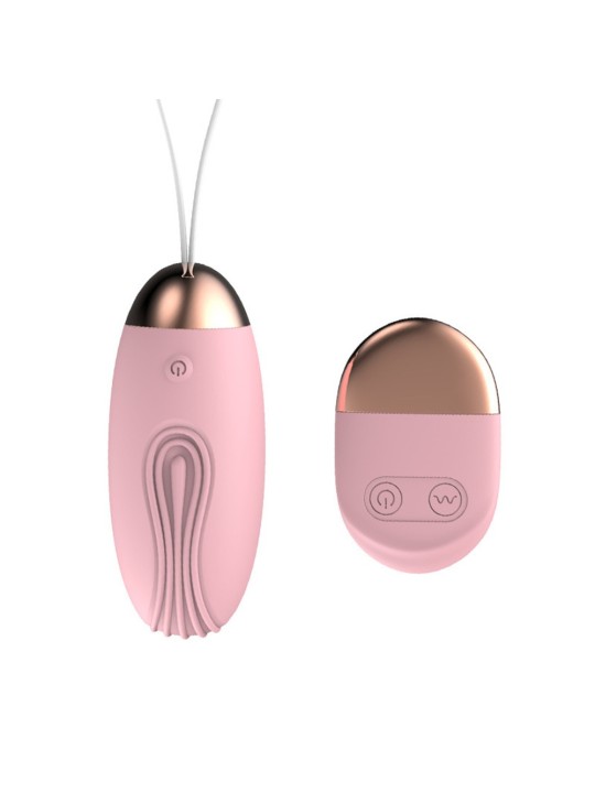 Oeuf vibrant rose rainuré usb avec télécommande de chez votre grossiste Dropshipping CL.DIFFUSION