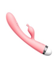 La marque Dreamy Toys vous propose ce vibromasseur rabbit courbé USB rose  en dropshipping.