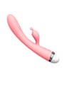 La marque Dreamy Toys vous propose ce vibromasseur rabbit courbé USB rose  en dropshipping.