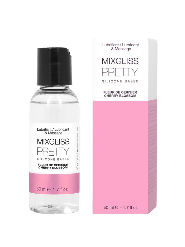 Lubrifiant 2 en 1 de la marque MixGliss Pretty fleur de cerisier, en dropshipping chez votre distributeur Cl-diffusion.