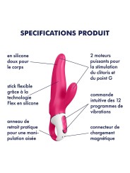 Rabbit en silicone waterproof Mr Rabbit Satisfyer - CC597175