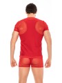 T-shirt rouge pour homme de la collection Midnight de la marque LOOKME, sous-vêtement pour Homme.