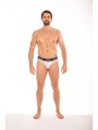 Slip blanc avec ceinture Lookme de chez votre grossiste en lingerie et sous vêtements pour homme.