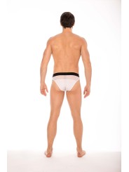 Slip blanc avec ceinture Lookme de chez votre grossiste en lingerie et sous vêtements pour homme.