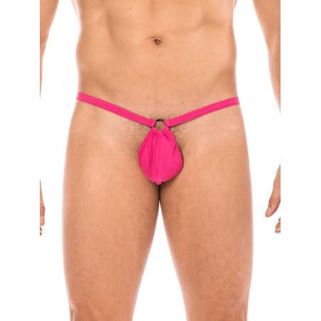 Mini String pour Homme avec sa poche "banane' pour une tenue droite de votre pénis distribué par la marque LOOK ME.