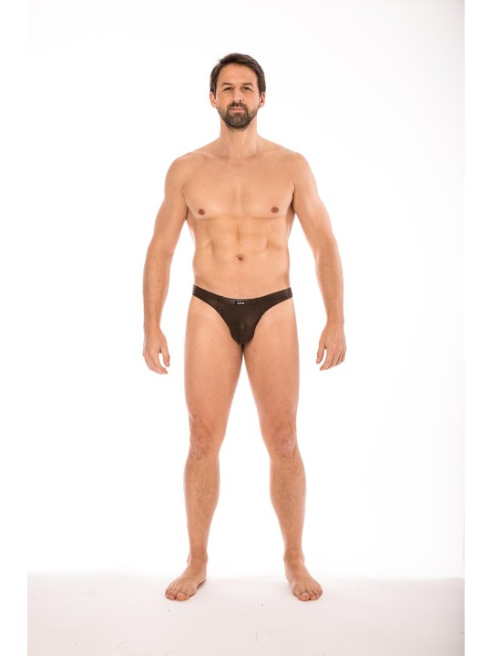 Sous-vêtement sexy pour Homme avec ce string marron de la collection LOOKME, distribué par votre grossiste CL.DIFFUSION