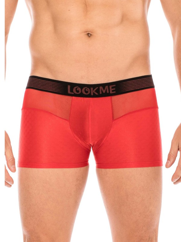 Ce Boxer, pour homme, rouge avec large ceinture Look me en dropshipping chez votre grossiste en lingerie homme.