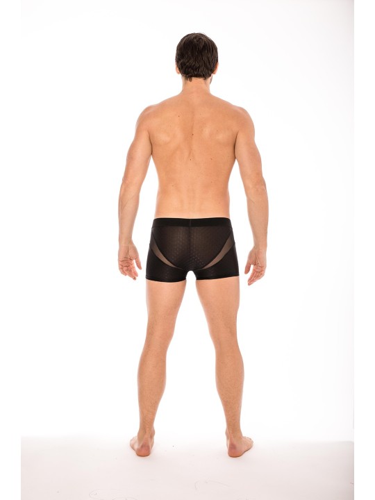 Ce Boxer noir de la gamme Tandem avec large ceinture Look me en dropshipping chez votre grossiste en lingerie homme.