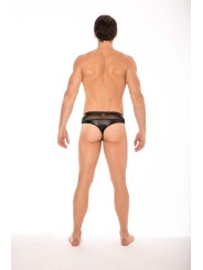 La marque LOOK ME, sous-vêtement pour Homme, avec ce string noir, poche amovible pour laisser apparaitre votre pénis.