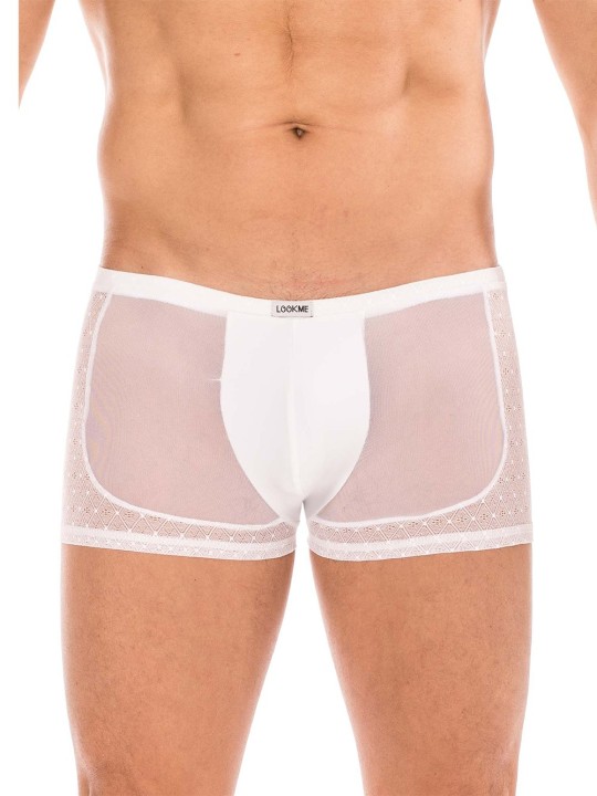 Distribution en dropshipping et vente en gros pour les professionnels, ce Boxer blanc Midnight pour Homme.