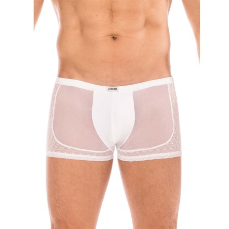 Distribution en dropshipping et vente en gros pour les professionnels, ce Boxer blanc Midnight pour Homme.