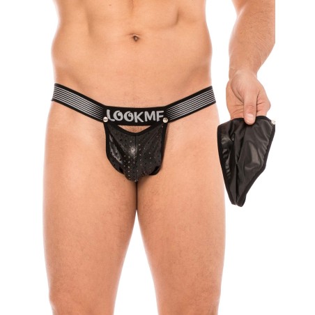 La marque de lingerie pour Homme, Lookme, vous propose ce Set 2 pièces string interchangeable.