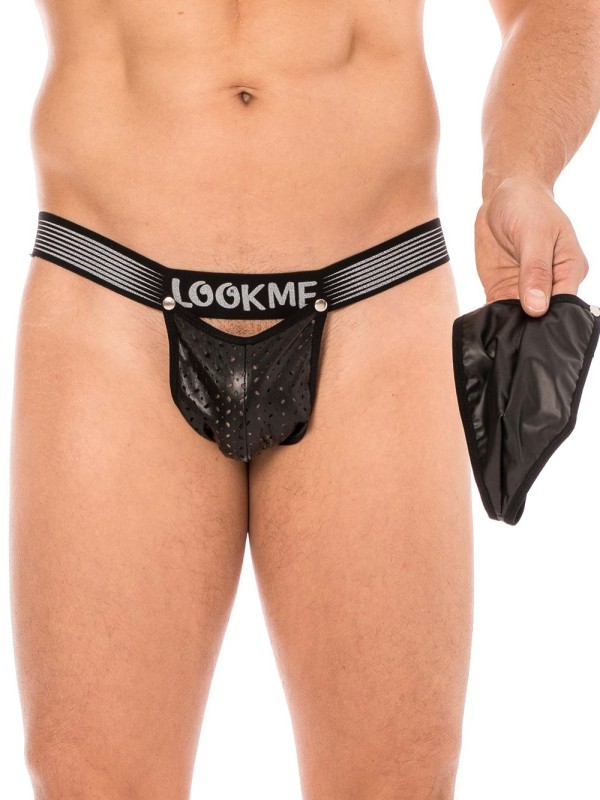 La marque de lingerie pour Homme, Lookme, vous propose ce Set 2 pièces string interchangeable.