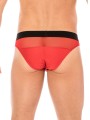 Slip rouge avec ceinture Lookme de chez votre grossiste en lingerie et sous vêtements pour homme.