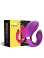 Distributeur sex toys pour couple avec ce vibromasseur violet haut de gamme en silicone double moteur de la marque Dreamy Toys