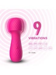 Distributeur de vibromasseur de massage rose en dropshipping avec 9 modes de vibrations, marque Dreamy Toys