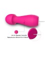 Distributeur de vibromasseur de massage rose en dropshipping avec 9 modes de vibrations, marque Dreamy Toys