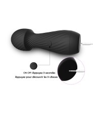 Distributeur de vibromasseur de massage noir en dropshipping avec 9 modes de vibrations, marque Dreamy Toys