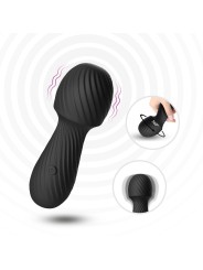 Distributeur de vibromasseur de massage noir en dropshipping avec 9 modes de vibrations, marque Dreamy Toys