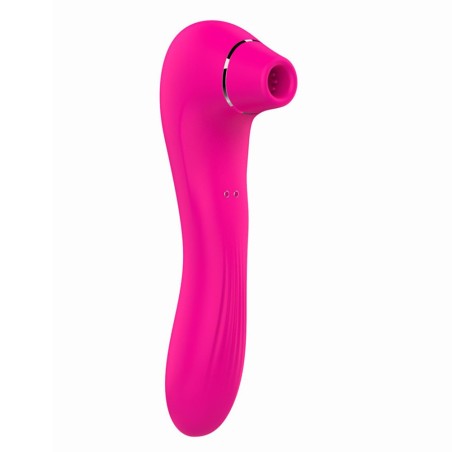 Distributeur vibromasseur 2  en 1 avec partie stimulation clitoridienne et partie vibration gode