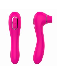 Distributeur vibromasseur 2  en 1 avec partie stimulation clitoridienne et partie vibration gode