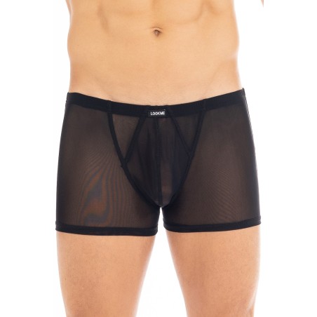 Boxer noir en résille sexy et tendance pour homme