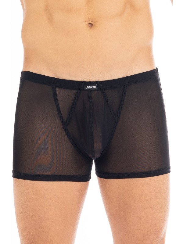 Boxer noir en résille sexy et tendance pour homme