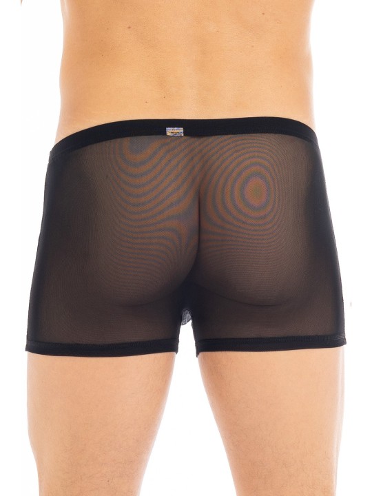 Boxer noir en résille sexy et tendance pour homme