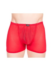 Boxer résille rouge sexy et tendance pour homme