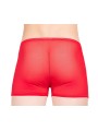 Boxer résille rouge sexy et tendance pour homme