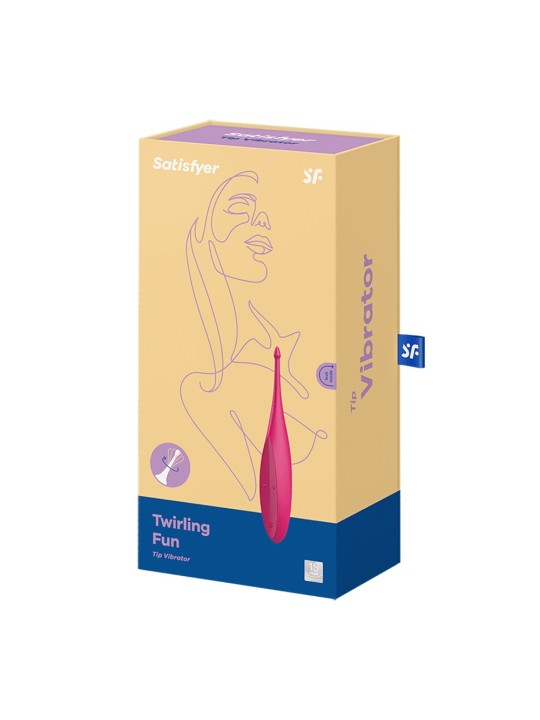 Stimulateur polyvalent pour zone ciblé rose USB, Twirling Fun Satisfyer - CC597727