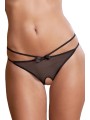 Culotte ouverte en dentelle noire et matières agréables de la collection ené Rofé Sexy