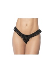 culotte ouverte en dentelle noire de la collection Mapalé, vente en dropshipping de lingerie sexy mapalé