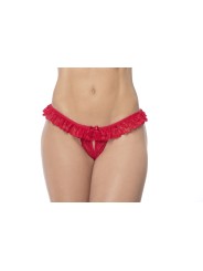 culotte ouverte en dentelle rouge de la collection Mapalé, vente en dropshipping de lingerie sexy mapalé