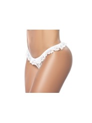 culotte ouverte en dentelle blanche de la collection Mapalé, vente en dropshipping de lingerie sexy mapalé