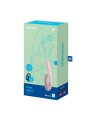 Vibromasseur point G avec stimulateur clitoris connecté chauffant USB mauve Heat Wave Satisfyer - CC597777