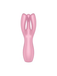 Vibromasseur point G avec stimulateur de clitoris USB rose Threesome 3 Satisfyer - CC597778