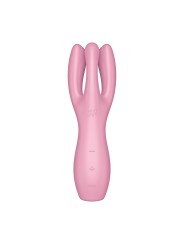 Vibromasseur point G avec stimulateur de clitoris USB rose Threesome 3 Satisfyer - CC597778