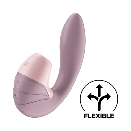 2 en 1 Vibromasseur point G avec stimulateur clitoris USB rose Supernova Satisfyer - CC597780