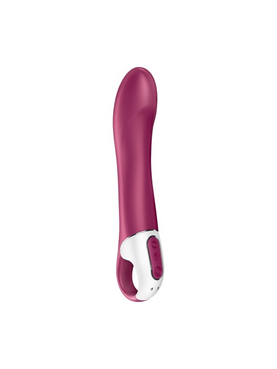 Vibromasseur chauffant connecté USB rouge Big Heat Satisfyer - CC597784