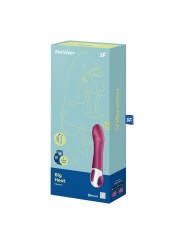 Vibromasseur chauffant connecté USB rouge Big Heat Satisfyer - CC597784